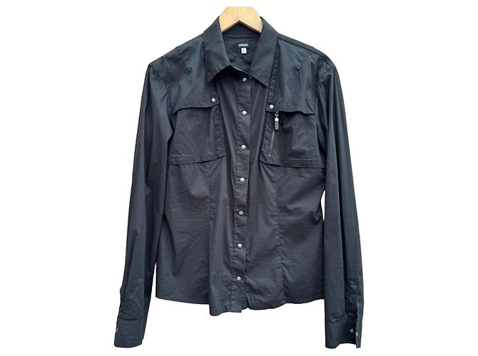 Versace Sport Camicia Utility in cotone nero