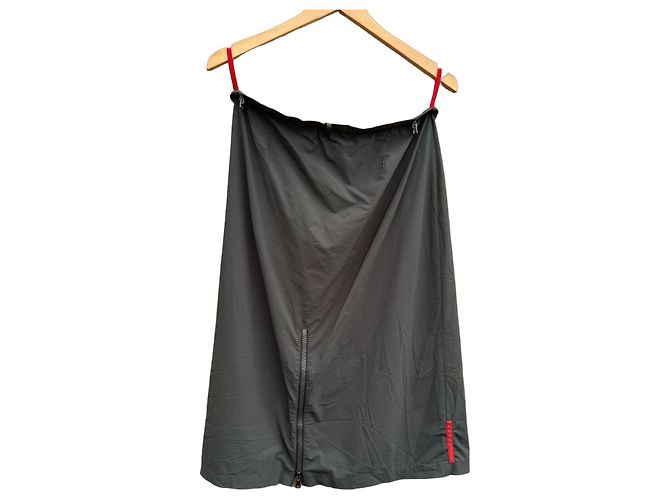 Ribbon Prada Linea Rossa Nylon Rock Dunkelgrau Anthrazitgrau