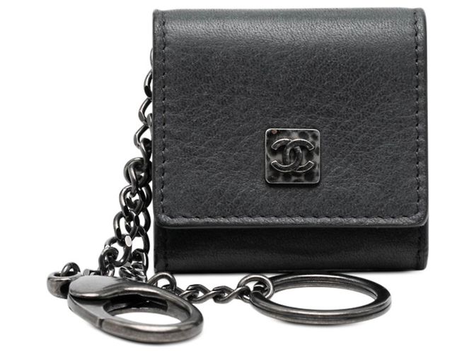Chanel Coco Mark Keychain Accessory Black