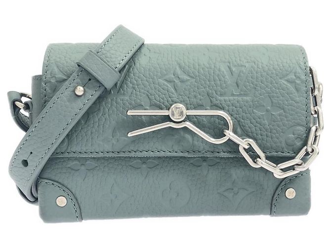 Portefeuille Louis Vuitton Taurillon Monogram Steamer Vert