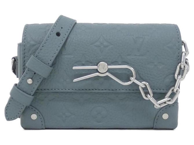 Bolsa de ombro Louis Vuitton Taurillon Monogram Steamer Wallet Verde