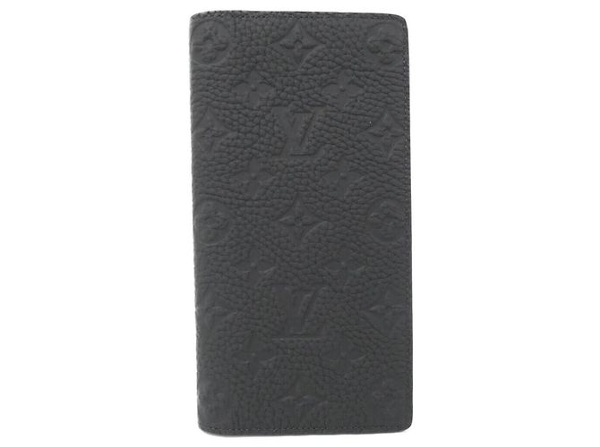 Portafoglio Louis Vuitton Taurillon Monogram Brazza Nero