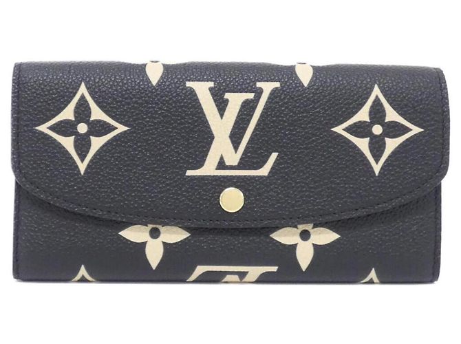 Portafoglio Louis Vuitton Bicolor Monogram Empreinte Nero Beige