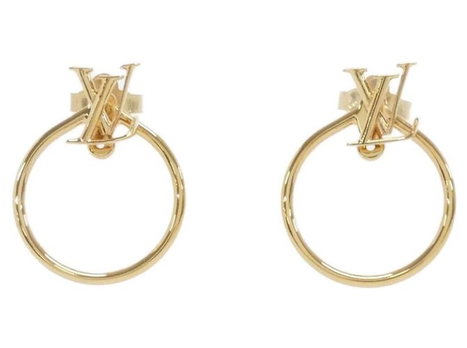 Pendientes Louis Vuitton Bouclédreilles LV Eclipse M00763 Dorado