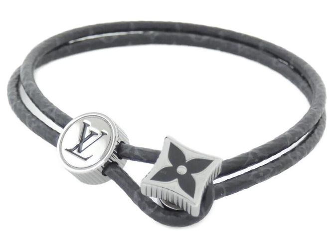 Pulseira Charm Louis Vuitton Monogram Eclipse Preto