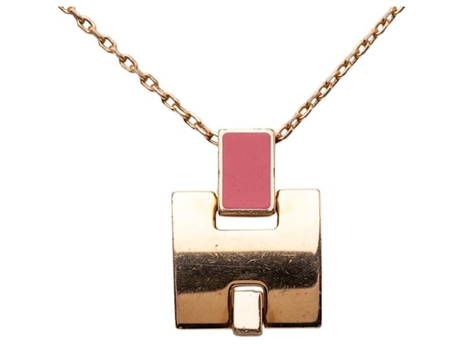 Hermès Collier Eileen Hermes Rose Doré 