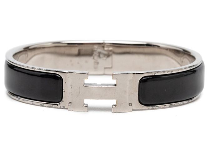Hermès Hermes Click H PM Bangle Black Silvery