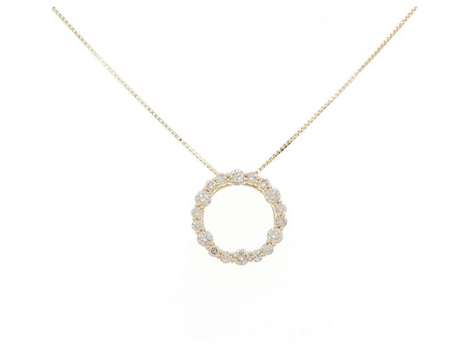 Autre Marque Collar de Diamante Au750 Dorado
