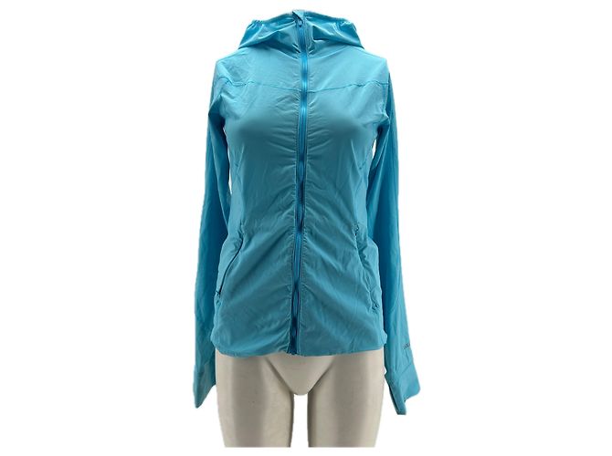 Autre Marque LULULEMON Turquoise Jacket Blue Polyester Size 4
