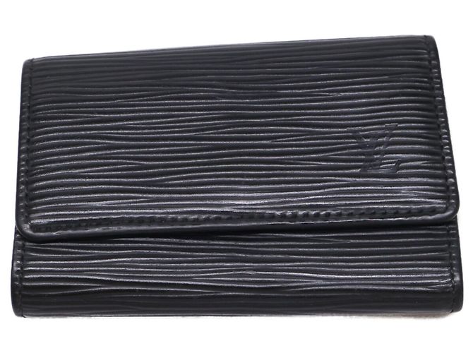 Louis Vuitton Black Epi Leather Keycase