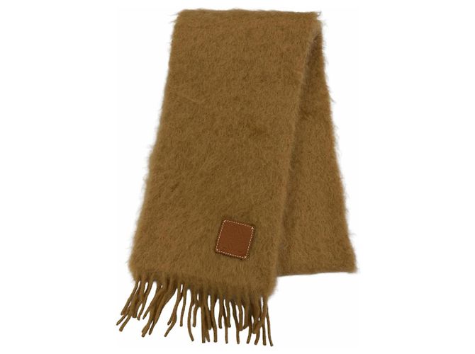 Echarpe de lã de mohair Loewe Marrom