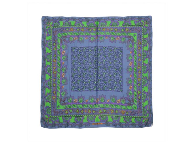 Silk In Hermès Sciarpa Carre Geant 140 in cashmere e seta Hermes Blu Cachemire