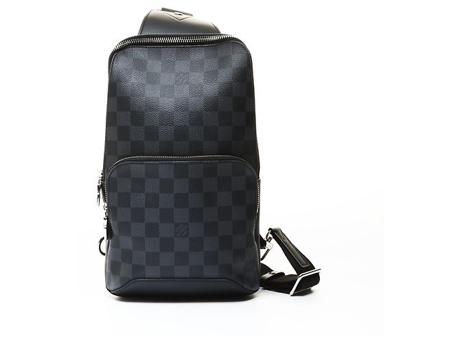 Borsa a tracolla Louis Vuitton Damier Graphite Avenue Nero