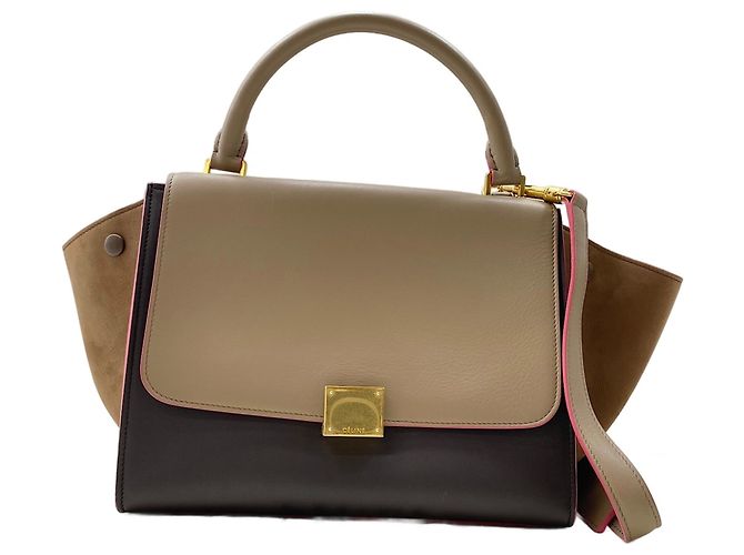 Céline Borsa 2-Way Celine Trapeze marrone