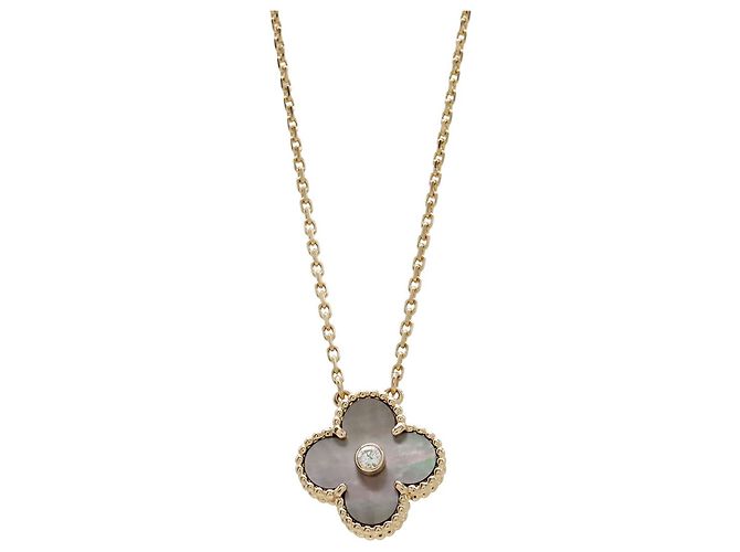 Collar Alhambra Van Cleef & Arpels Negro Rosa Dorado 