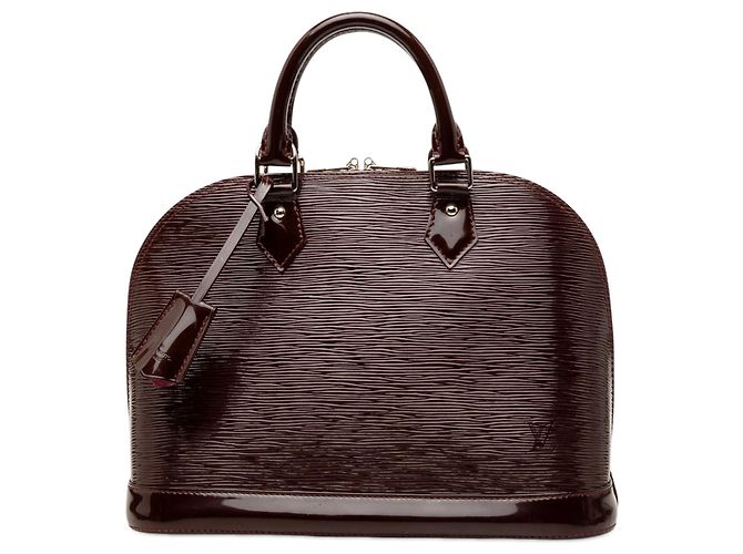 Louis Vuitton Alma PM em couro Epi roxo elétrico