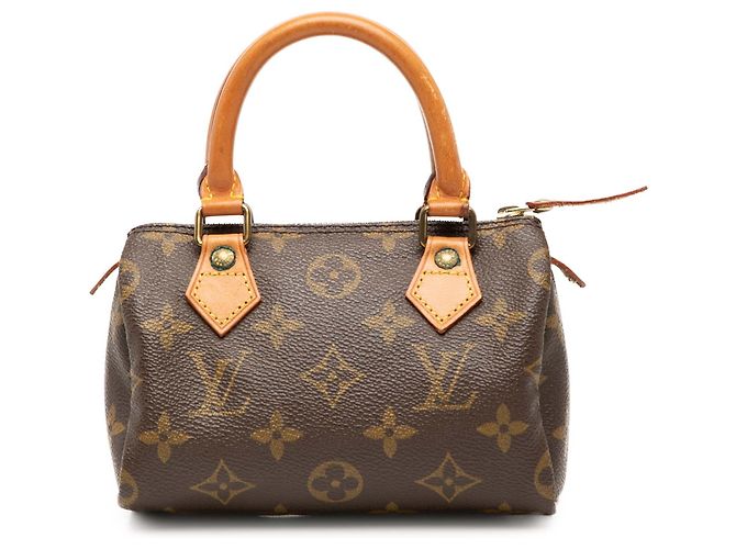 Louis Vuitton Brown Monogram Mini Speedy HL Marrom
