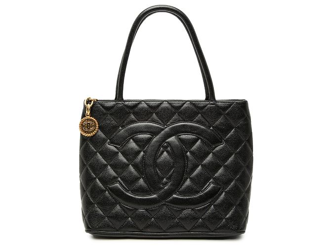 Tote Chanel Black Caviar Medallion