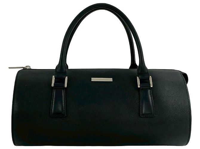 Burberry Handtasche aus schwarzem Leder