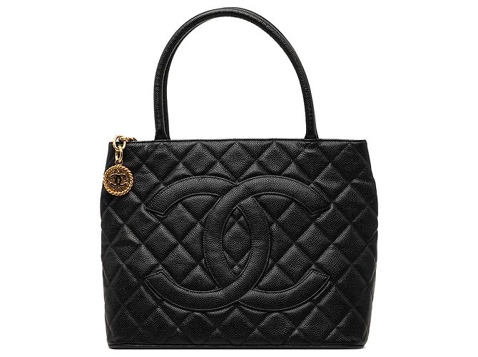 Tote Chanel Black Caviar Medallion
