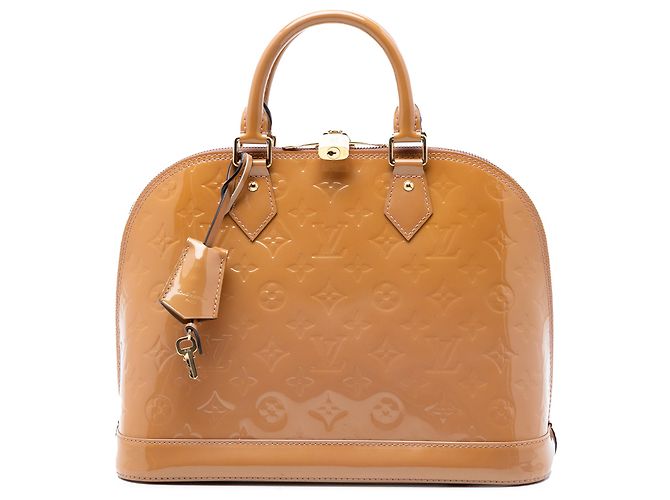 Louis Vuitton Alma PM in monogram vernis marrone Caramello