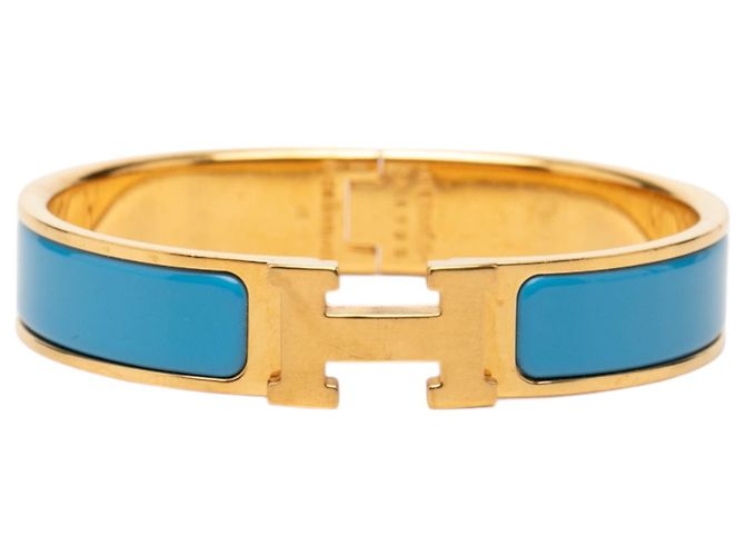 Bracciale Hermès Blue Narrow Enamel Clic H PM 