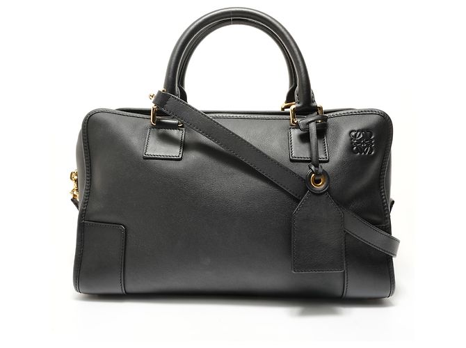 Loewe Amazona 36 2-Way Lederhandtasche Schwarz