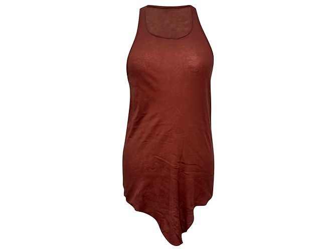 Rick Owens Tank Top aus roter Baumwolle Pink