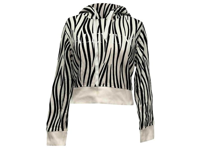 Valentino Garavani Sudadera corta estampada Valentino en algodón blanco