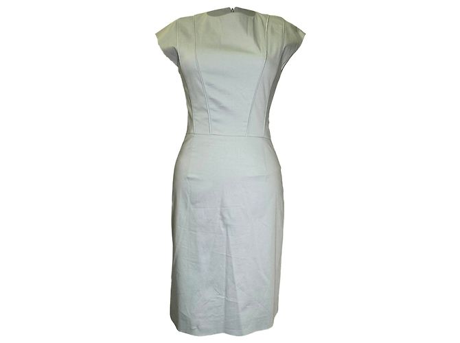 Vestido midi Hugo Boss Red Label em algodão azul claro