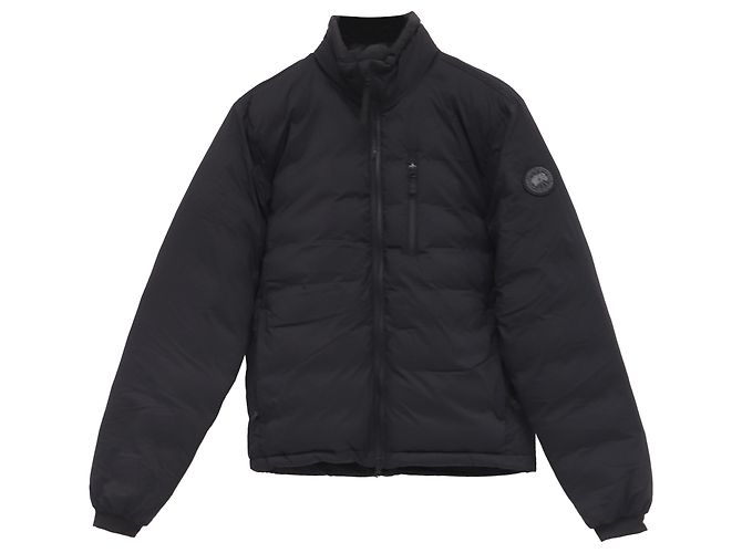 Giacca Lodge Down Canada Goose in poliammide nero