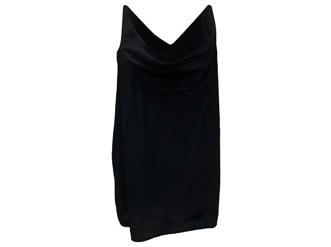 Canotta con scollo a cappuccio Rick Owens in acetato nero