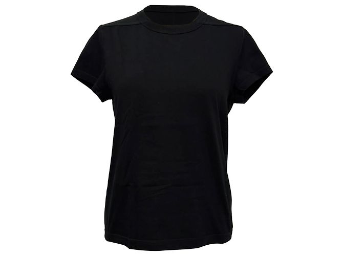 T-shirt con girocollo Rick Owens in cotone nero