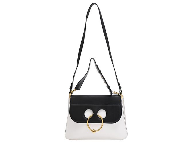 JW Anderson Bolsa Pierce em couro branco J.W.Anderson