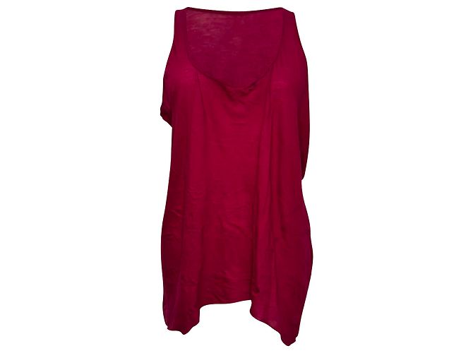 Regata Loose Rick Owens em algodão rosa