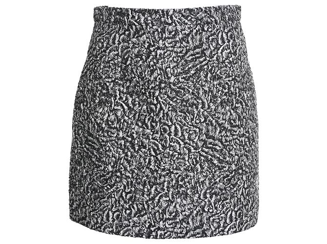 Balenciaga Balmain Minirock aus Jacquard in Schwarz Polyester
