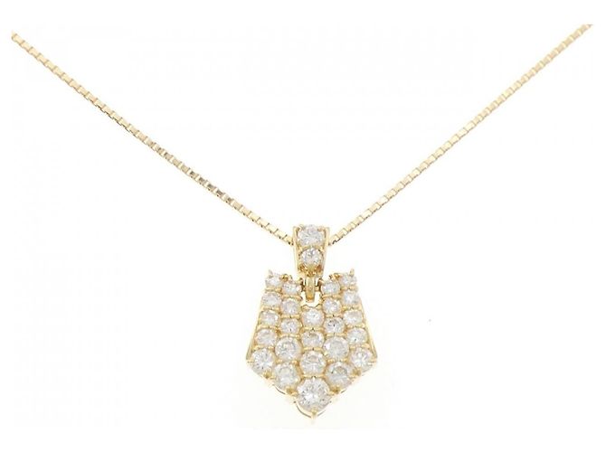 Autre Marque Collana con diamante Au750 D'oro