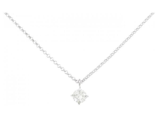 Autre Marque Diamant-Halskette PT900 PT850 Silber