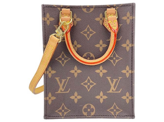 Borsa a Spalla Louis Vuitton Petite Sac Plamini Marrone