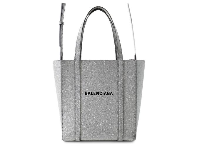 Balenciaga Everyday Tote XXS Ledertasche Silber