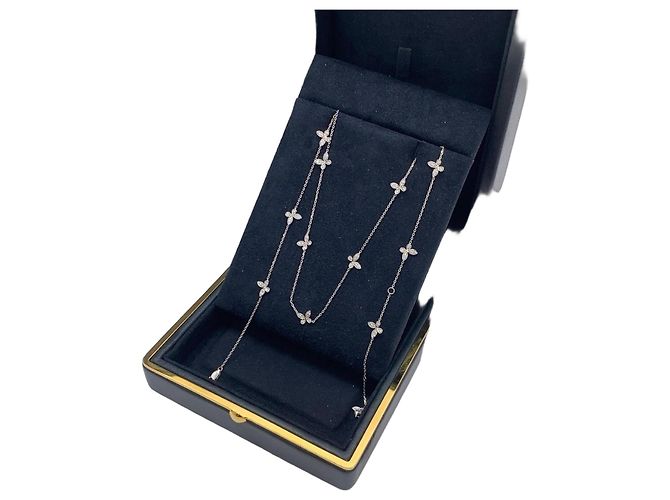 Colar Graff Phantom Butterfly de Diamantes e Ouro Branco Prata