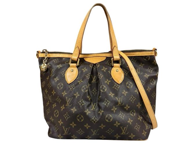 Bolsa de Ombro Louis Vuitton Palermo PM Monogram Marrom