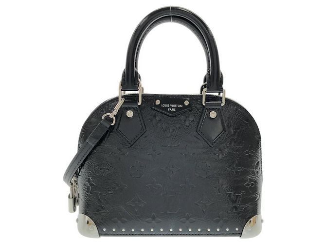 Louis Vuitton Monogram Saga Alma Trunk BB Handtasche Schwarz