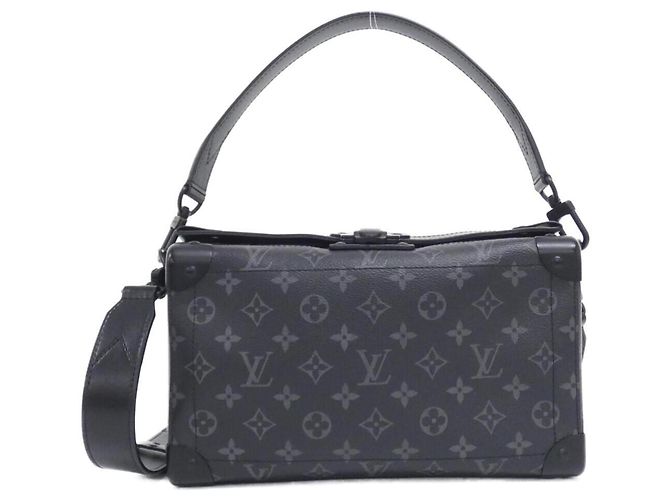 Louis Vuitton Monogram Eclipse Seoul Trunk EW Shoulder Bag Black