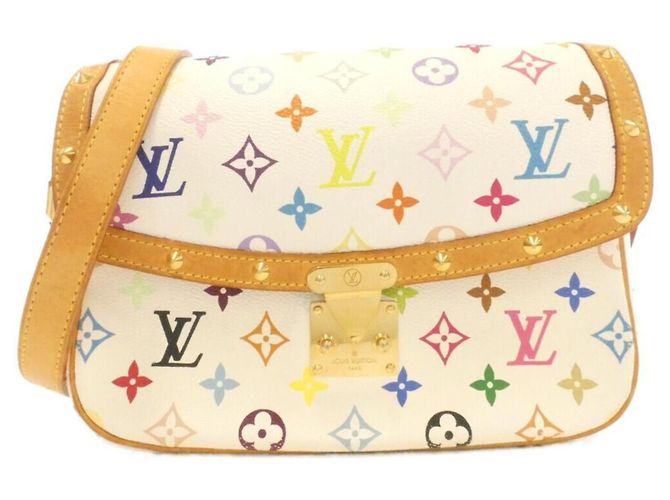 Louis Vuitton Multicolor Sologne Schultertasche Weiß