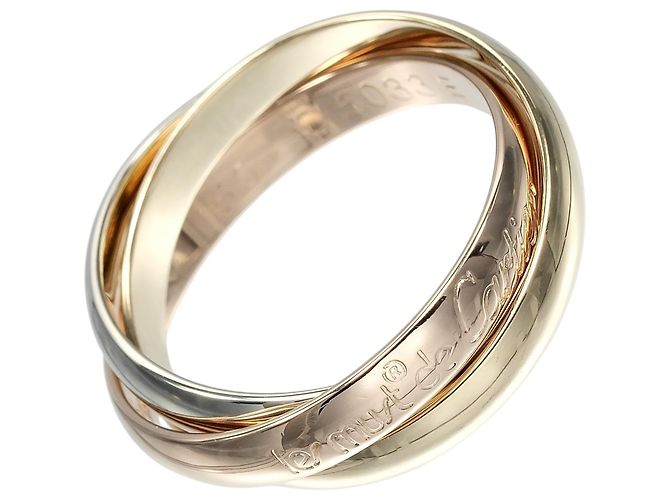 Anillo Trinity de Cartier en oro de 18K Dorado
