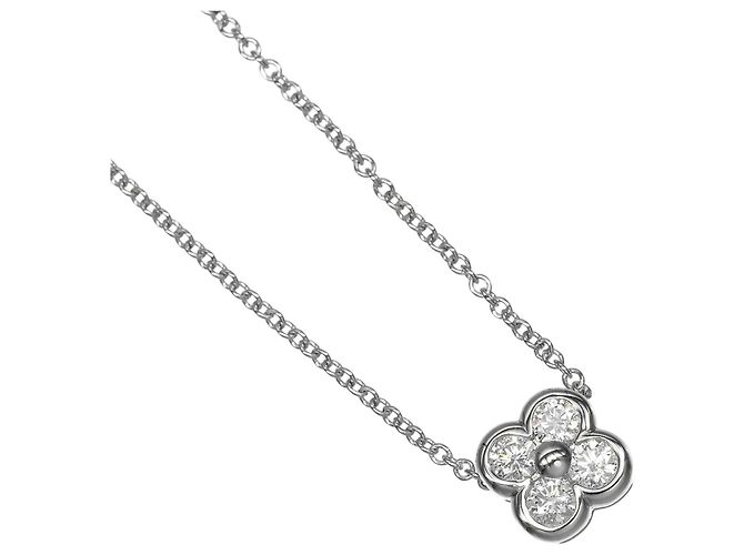 Collar de platino Tiffany & Co. con engaste de bisel