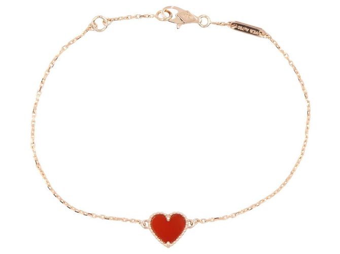 Bracciale Sweet Heart in Corniola Van Cleef & Arpels Rosso D'oro 