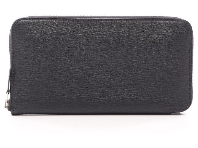 Hermès Hermes Azap Long Classic Round Wallet Black