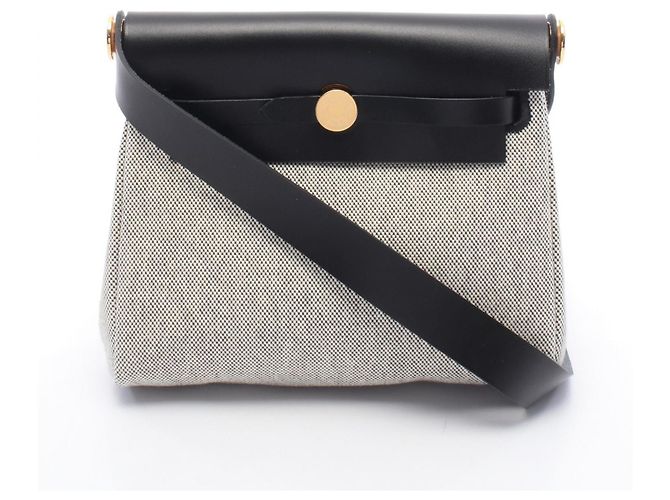 Borsa a tracolla Hermès Herbag Zip Mini Marrone Nero